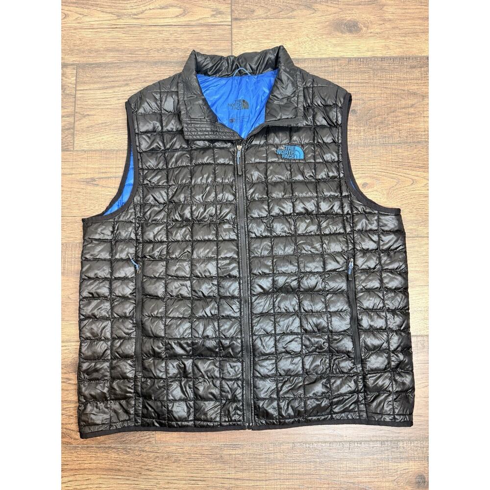 The North Face Vest Mens XL ThermoBall Eco Black Quilted Puffer Lightweight